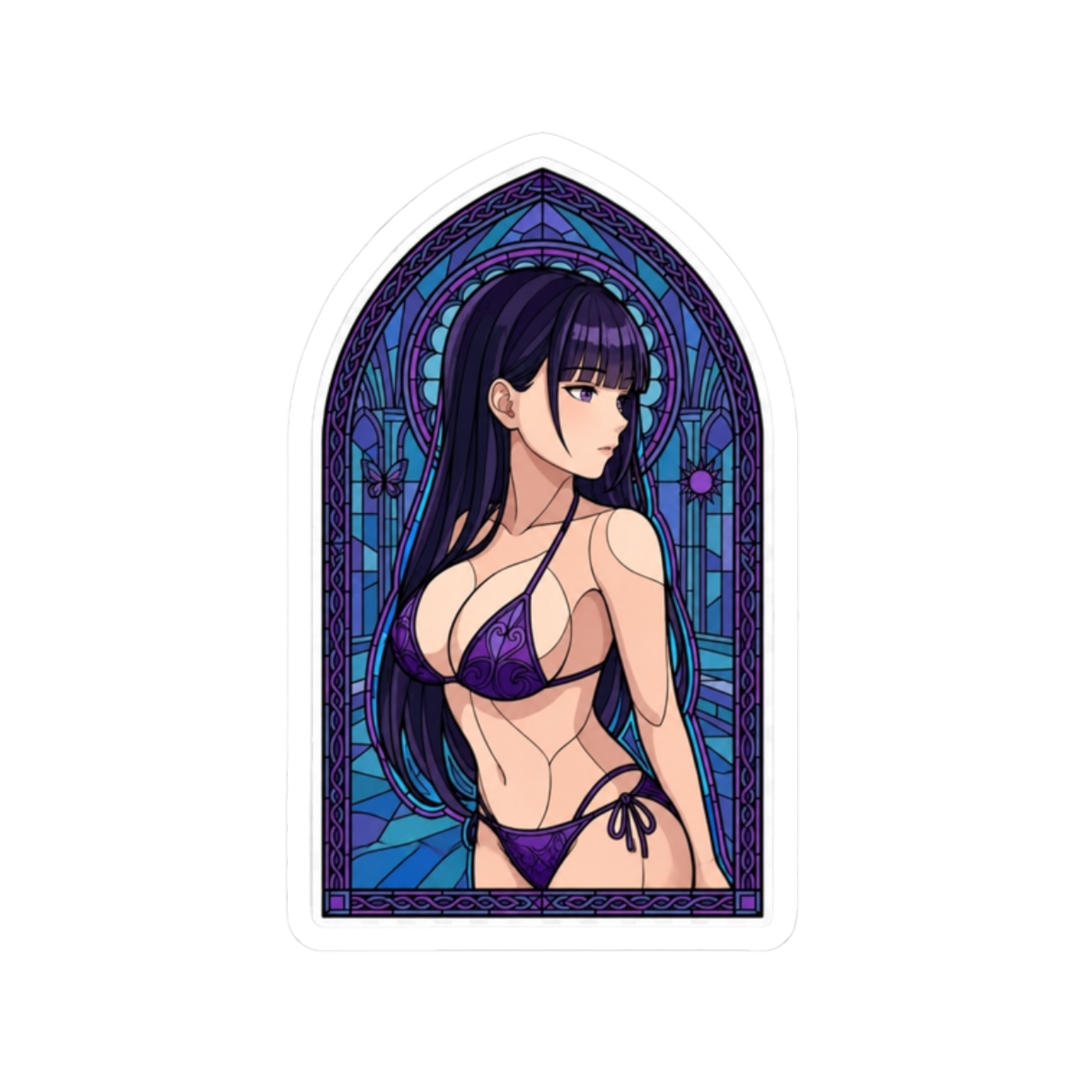 Thea Spy Classroom Stained Glass Violet Spy Mood - alternate angle 3, merchandise
